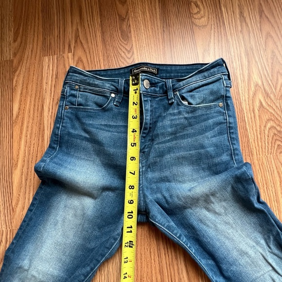 Abercrombie & Fitch AF Distressed Denim Mid Rise Skinny Jeans women’s 27 short - Picture 5 of 11